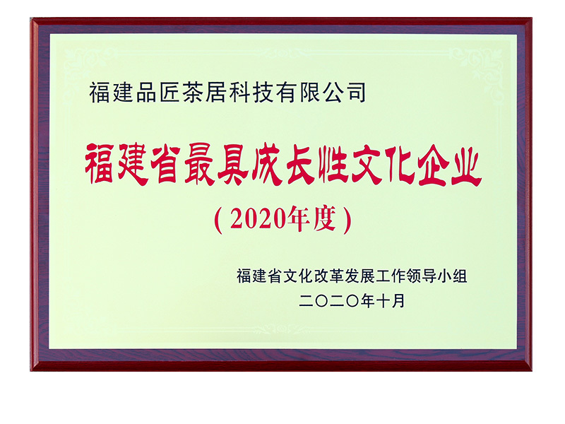 2020福建省最具成長(cháng)性企業(yè)