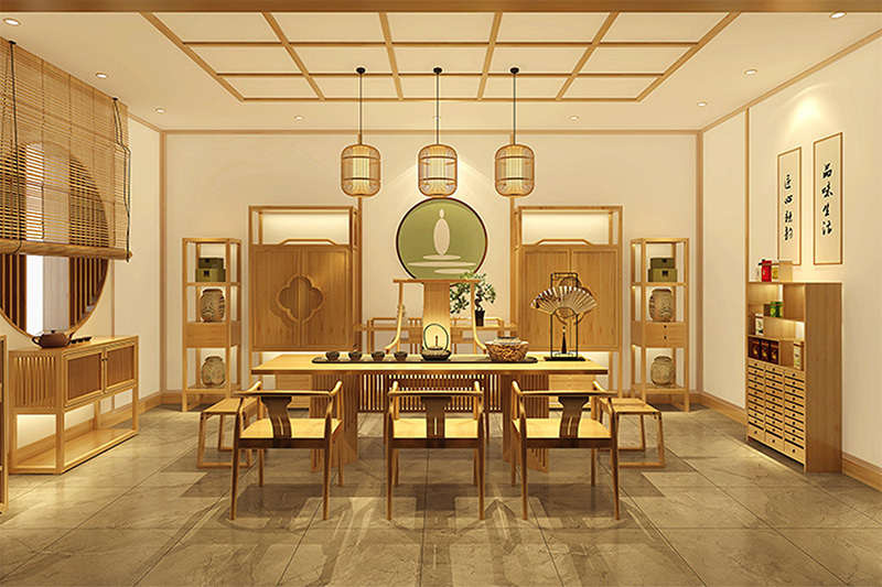 茗橋茶書(shū)房(fáng)20m² 3D樣闆